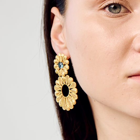 Oscar Rose Filigree Earrings - Modular