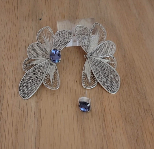 Monarch Butterfly Filigree Earrings