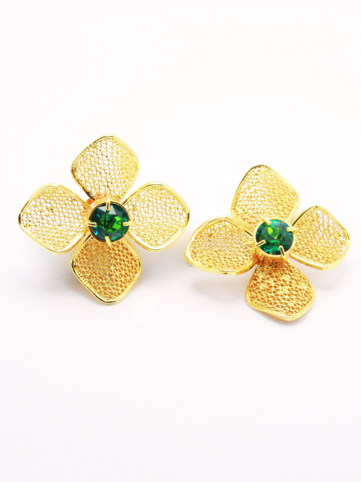 Clover Blossom Filigree Earrings